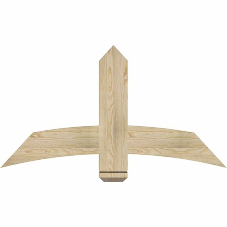 Ekena Millwork Bellingham Rough Sawn Timber Gable Bracket, Douglas Fir, 48"W x 26"H x 4"D x 6"F, 13/12 Pitch GBW048X26X0406BEL00RDF